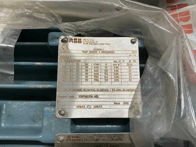 2021 abb m3bp 280smc 4 elektromotor - afbeelding 4 van  4