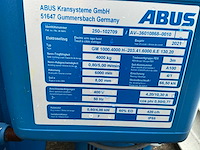 2021 abus gm 1000.4000 h-203.41.6000.6.e130.20 bovenloopkraan - afbeelding 14 van  16
