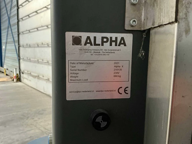 2021 alpha x palletfoliewikkelaar - afbeelding 5 van  6