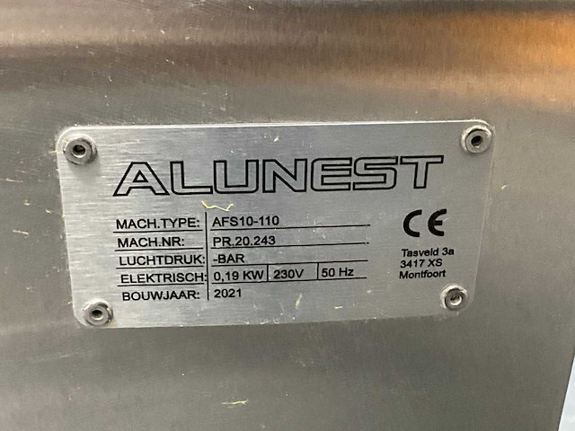 2021 alunest afs10-110 transportband met ontnester - afbeelding 5 van  13