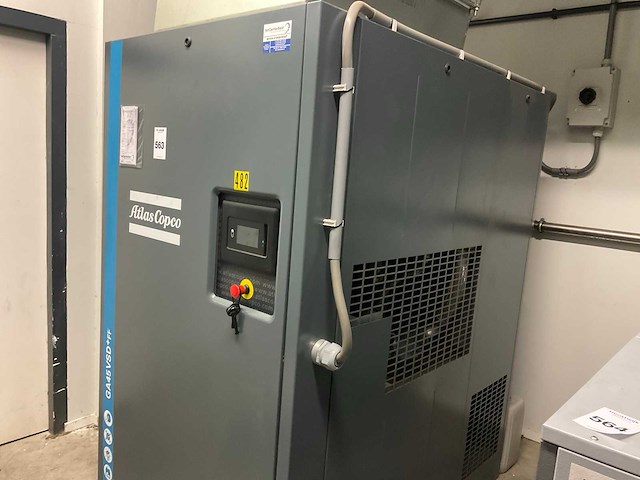 2021 atlas copco ga45vsd+ff schroefcompressor en olieafscheider - afbeelding 3 van  10