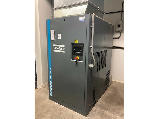 2021 atlas copco ga45vsd+ff schroefcompressor en olieafscheider - afbeelding 4 van  10