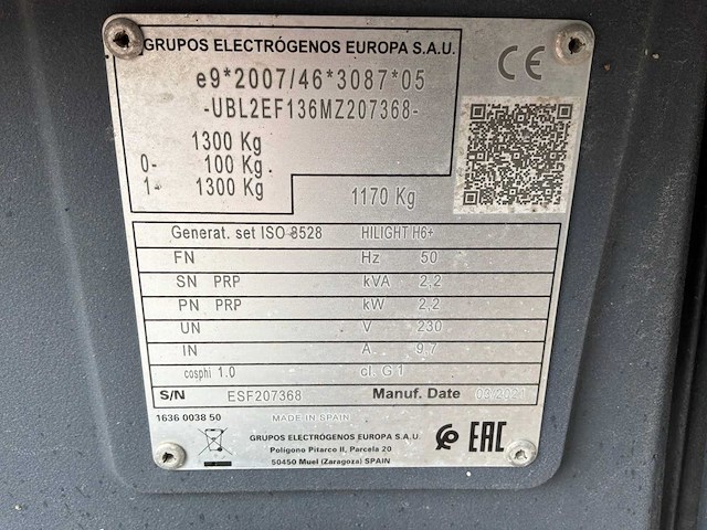 2021 atlas copco hilight h6+ mobiele lichtmast - afbeelding 7 van  15