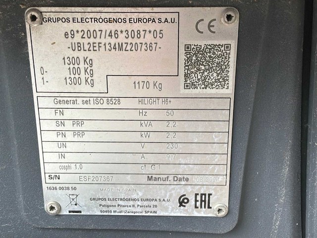 2021 atlas copco hilight h6+ mobiele lichtmast - afbeelding 7 van  16