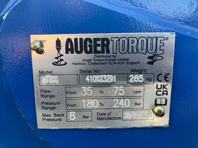 2021 augertorque mt600 sleuvenfrees - afbeelding 9 van  9