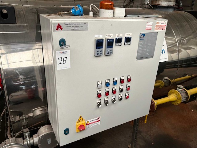 2021 babcock wanson tpc 850 – 1000 ln mp industriële thermische-olie verwarmingsinstallatie - afbeelding 24 van  27