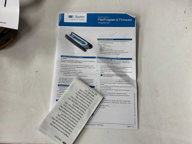 2021 baumer flexprogrammer 9701-0001 programmeerapparaat voor processensoren - afbeelding 4 van  6