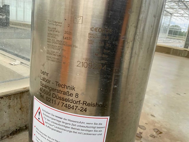2021 behr labor technik 22.5l wasservollentsalzer water ontzouter - afbeelding 4 van  5