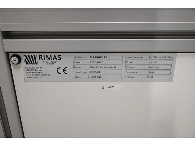 2021 benteler / rimas / translyft complete (tiltable and lifting) unloading section (c) - afbeelding 23 van  23