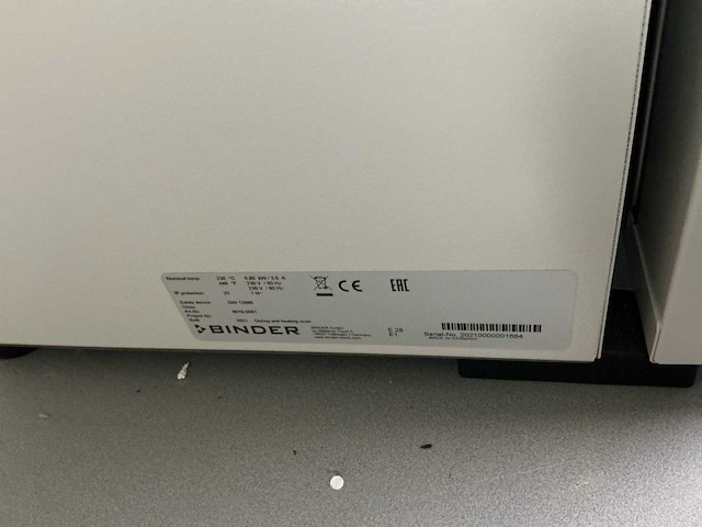 2021 binder 9010 laboratoriumincubator - afbeelding 3 van  3