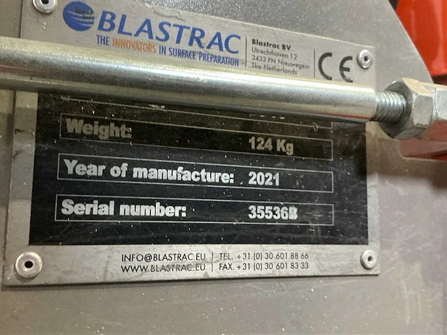 2021 blastrac bs-75 tapijtstripper zwaar - afbeelding 7 van  8