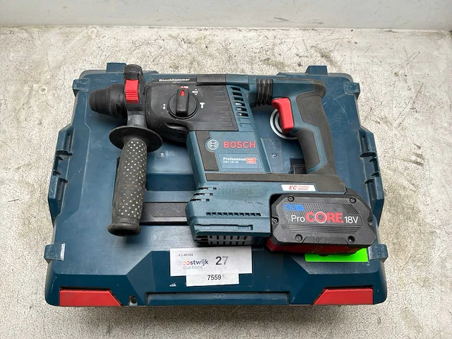 2021 bosch gbh 18v-26f & gde 18v boorhamer accu 36v sds-plus - afbeelding 1 van  4