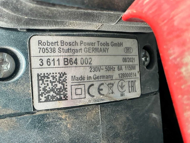 2021 bosch gbh 5-40 dce boor-/breekhamer 6kg sds-max - afbeelding 4 van  5