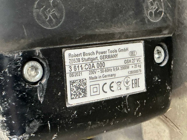 2021 bosch gsh 27 vc breekhamer 30kg hex-28 - afbeelding 4 van  5