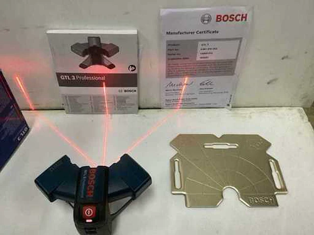 2021 bosch gtl 3 bouwlaser - afbeelding 1 van  3