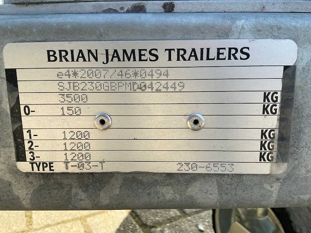 2021 brian james trailers t-03-t kantelbare autotransporter - afbeelding 7 van  8