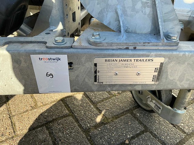2021 brian james trailers t-03-t kantelbare autotransporter - afbeelding 3 van  11