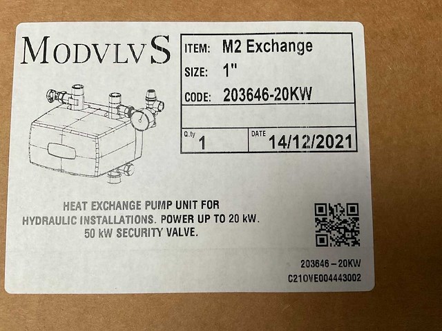 2021 brv modvlvs 20 kw platen warmtewisselaar (2x) - afbeelding 5 van  5