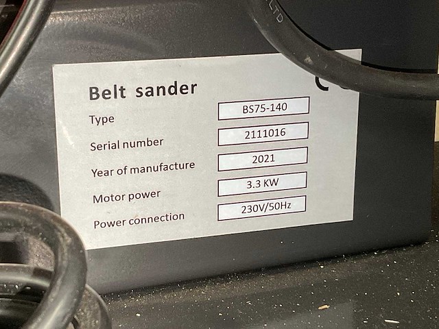 2021 bs75-140 bandschuurmachine - afbeelding 3 van  3