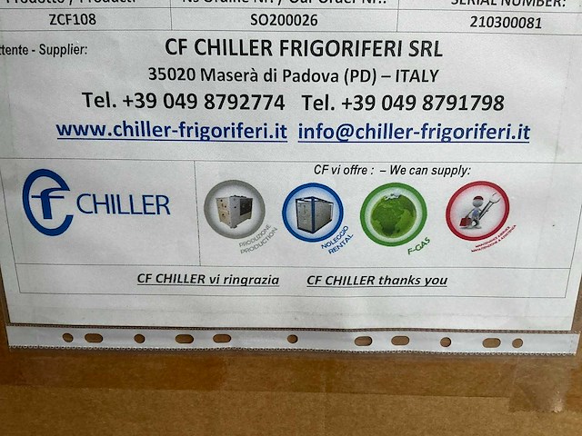 2021 cf zcf108-s chiller - afbeelding 4 van  12