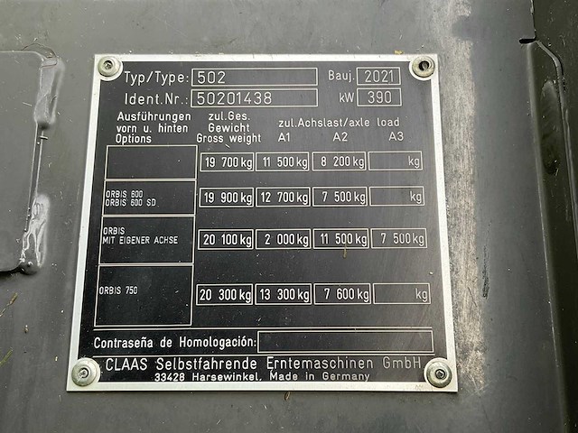 2021 claas jaguar 940 veldhakselaar - afbeelding 37 van  45