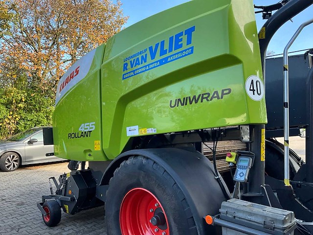 2021 claas rollant 455 rc uniwrap ronde balenpers - afbeelding 38 van  41