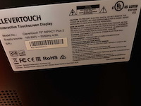 2021 clevertouch impact plus 2 interactive touchscreen 75” - afbeelding 3 van  3