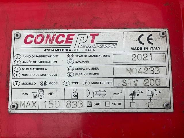 2021 concept perugini stv 200 hakselaar - afbeelding 2 van  9