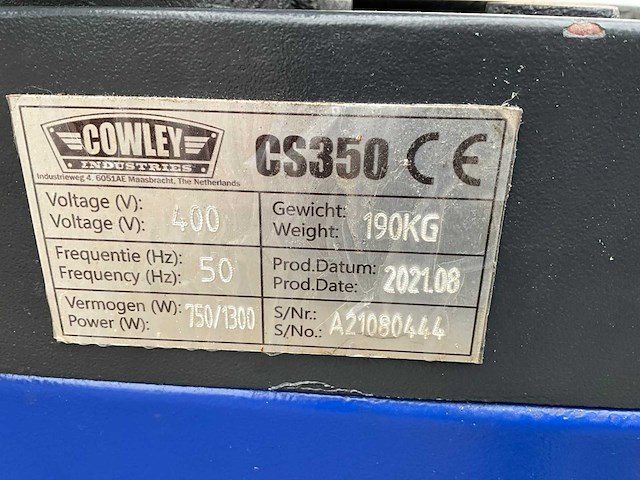 2021 cowley cs350 afkortcirkelzaagmachine - afbeelding 8 van  9