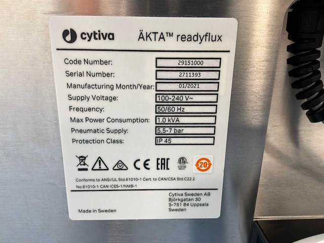 2021 cytiva äkta readyflux tangentieel stromingsfiltratiesysteem - afbeelding 8 van  8