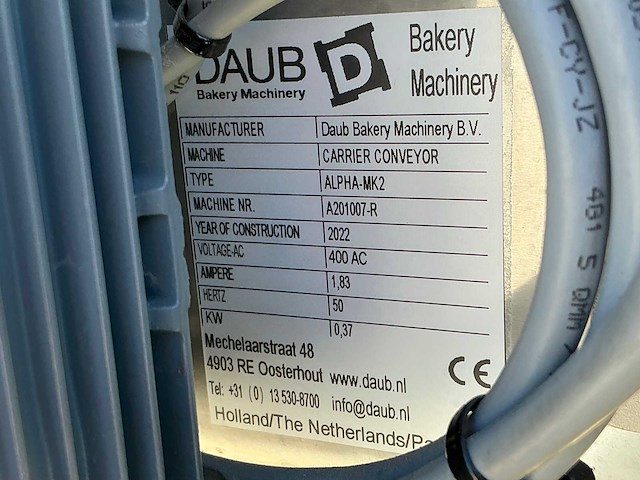 2021 daub bakery machinery alpha/wsc-mk2 verpakkingslijn met clip sluit systeem - afbeelding 16 van  30