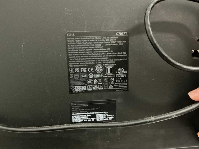 2021 dell c7017t touchscreen monitor - afbeelding 3 van  9