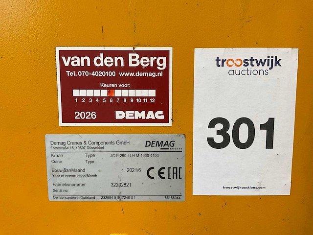 2021 demag jc-p-290-i-lh-m-1000-4100 portaalkraan - afbeelding 5 van  8
