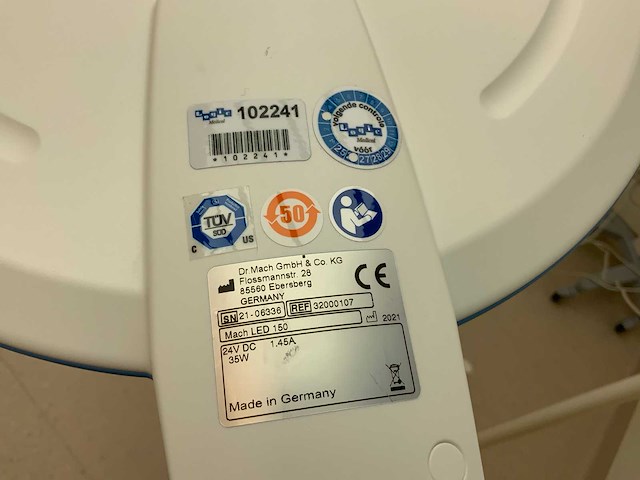 2021 dr mach led 150 operatielamp - afbeelding 8 van  12