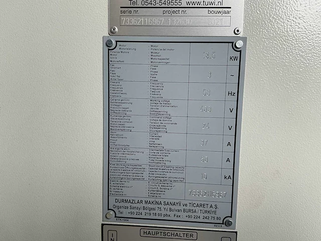 2021 durma ad-s 40175 cnc-kantbank - afbeelding 15 van  36