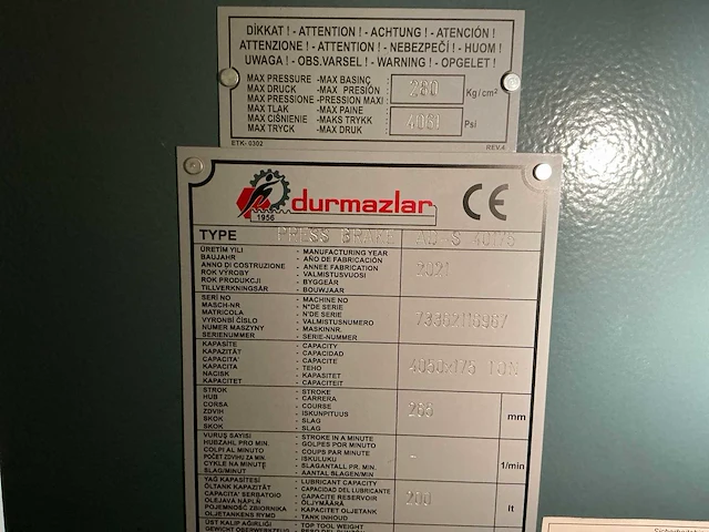 2021 durma ad-s 40175 cnc-kantbank - afbeelding 24 van  36