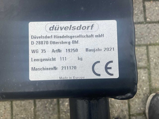 2021 duvelsdorf wg 35 big. bags. heffer voorzetapparatuur - afbeelding 6 van  6