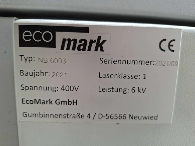 2021 eco mark nb 6003 lasermarker voor groente en fruit - afbeelding 2 van  16