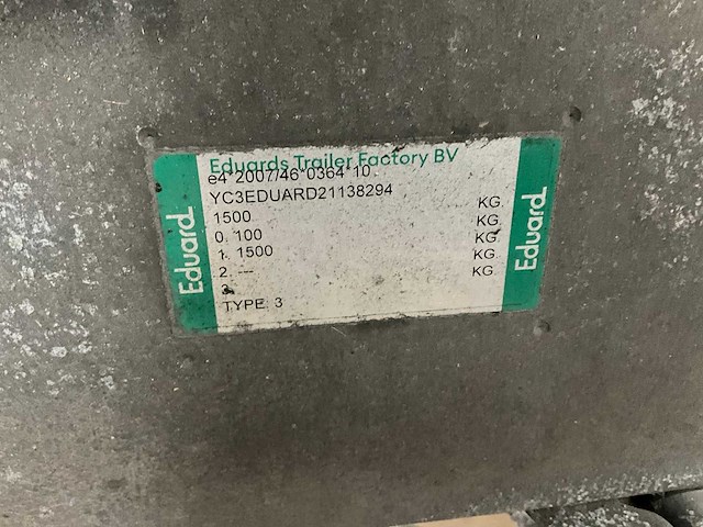 2021 eduard p3 steiger aanhangwagen, 87-wbl-5 - afbeelding 3 van  12