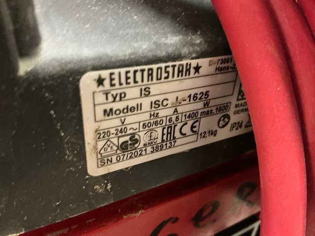 2021 electrostar is isc l-1625 industriële stofzuiger - afbeelding 5 van  5
