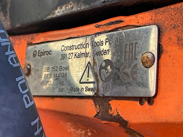 2021 epiroc sb 152 hydraulische breekhamer - afbeelding 8 van  8