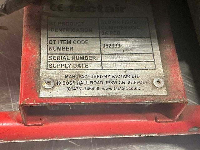 2021 factair blow fibre compressor luchtcompressor - afbeelding 8 van  10