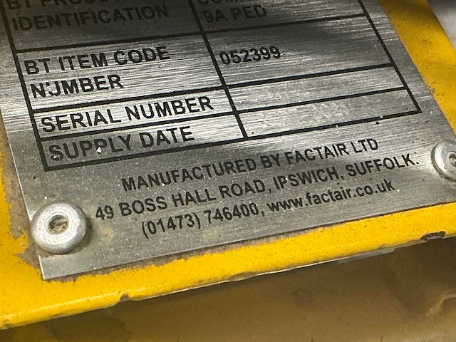 2021 factair blow fibre compressor luchtcompressor - afbeelding 5 van  8