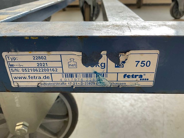 2021 fetra palletonderwagen (4x) - afbeelding 7 van  9