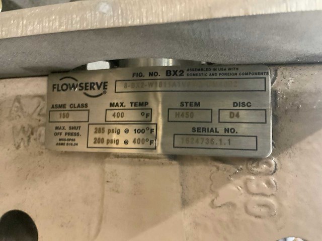 2021 flowserve bx2 automatited valve pneumatische vlinderklep - afbeelding 2 van  3