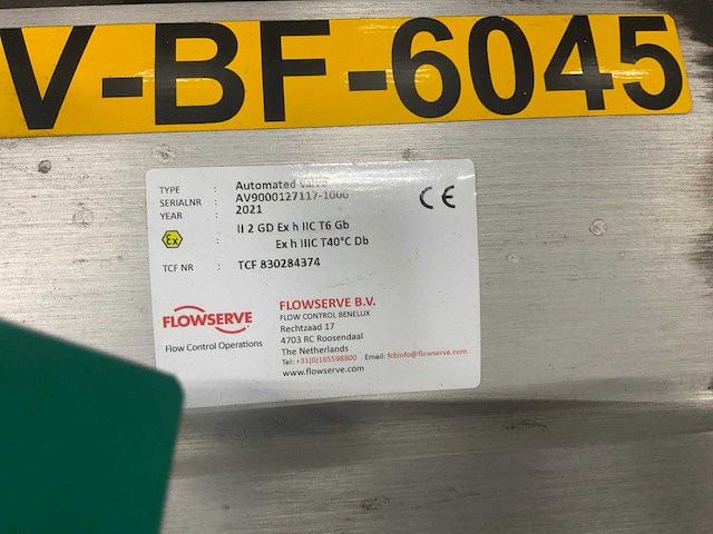 2021 flowserve bx2 automatited valve pneumatische vlinderklep - afbeelding 3 van  3