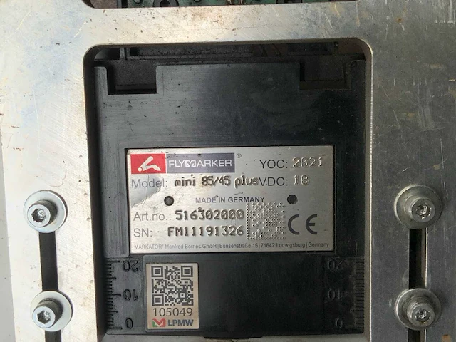 2021 flymarker mini 85/45 naaldmarkeerapparaat - afbeelding 3 van  3
