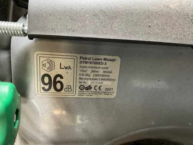 2021 gardol dg600 e-start grasmaaier nieuw - afbeelding 5 van  5