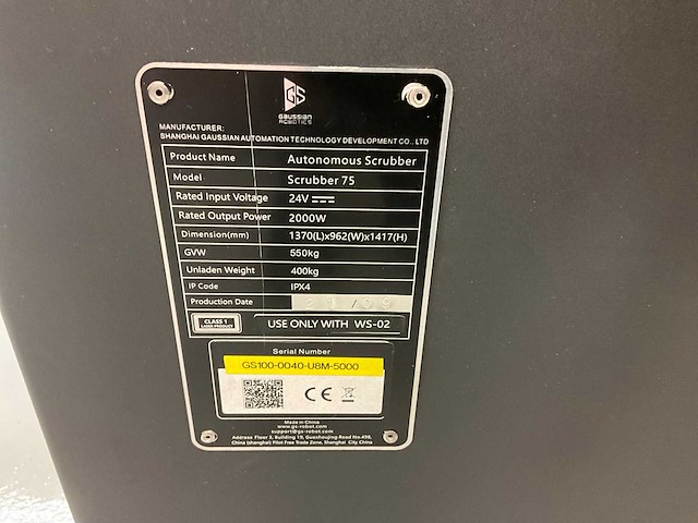 2021 gausium robotics ecobot scrubber 75 vloerreiniger - afbeelding 10 van  18