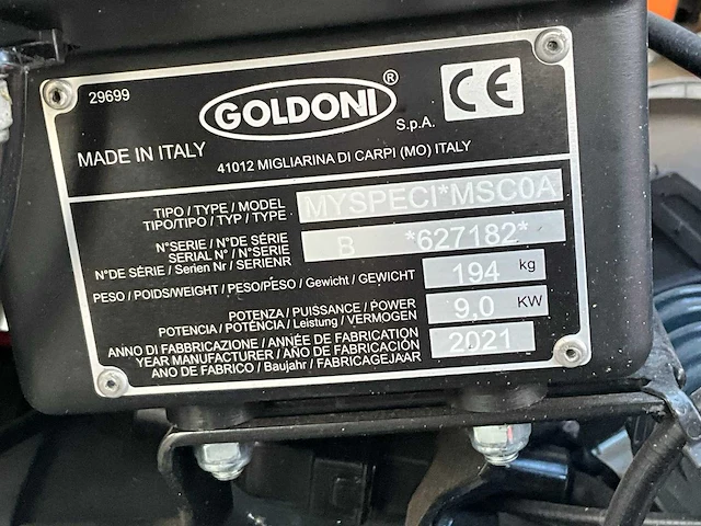 2021 goldoni 416 sr twee-wielige tractor - afbeelding 10 van  18